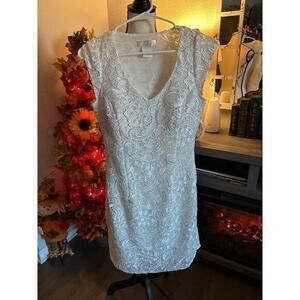 MM Couture by Miss Me white mini dress‎ size small